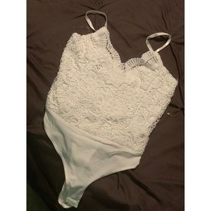 Never Worn!!! FashionNova Crochet Bodysuit